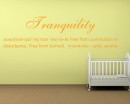 Tranquility Definition Quotes Wall Decal Definition Vinyl Art Stickers